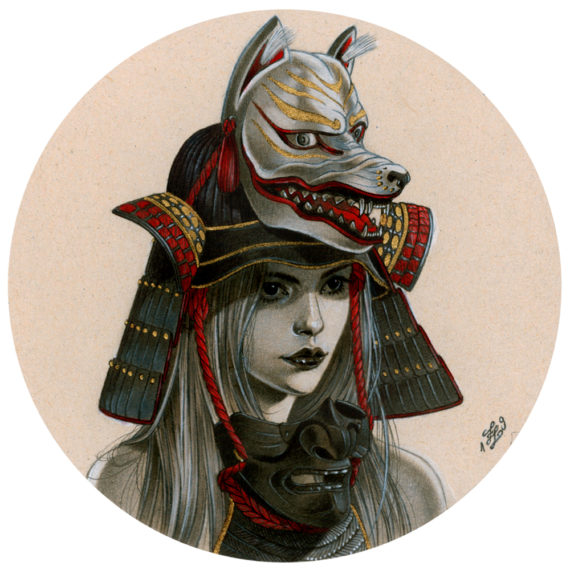 Gallery 30 South | Zoe Lacchei – Samurai Girl Kitsune